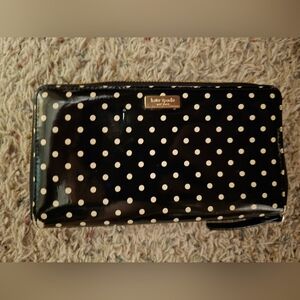 Kate Spade Black and White Polka Dot Wallet